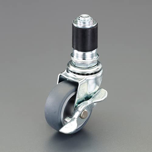 エスコ ESCO 【個人宅不可】 50mm［28mmパイプ用］ 差込キャスター（自在・ブレーキ付 EA976BY-531 [2-..