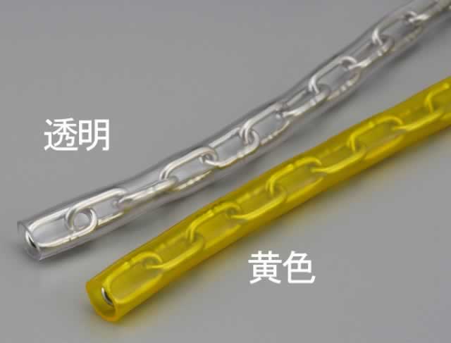 エスコ ESCO 【個人宅不可】 4.0mmx10m リンクチェーン（ステンレス製/ビニールカバー黄） EA980ST-410Y [2-5442892]