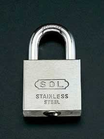 エスコ ESCO 【個人宅不可】 40mm シリンダー南京錠（ステンレス製） EA983TK-40 [2-0402409]