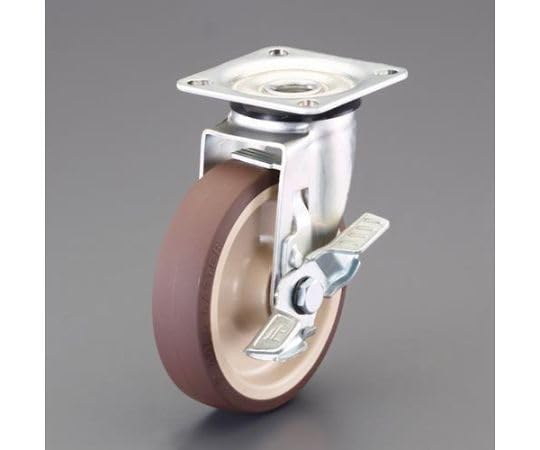 エスコ ESCO 【個人宅不可】 150mm キャスター（自在金具・ブレーキ付） EA986PN-206 [2-0136526]