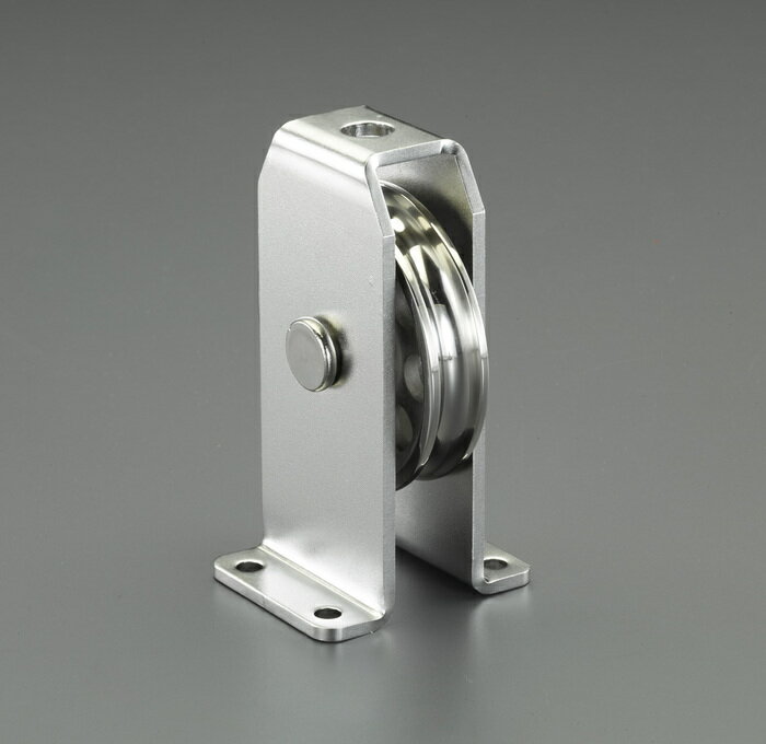 エスコ ESCO 【個人宅不可】 82mm 縦型固定滑車（ステンレス製） EA987SR-64 [2-1231449]