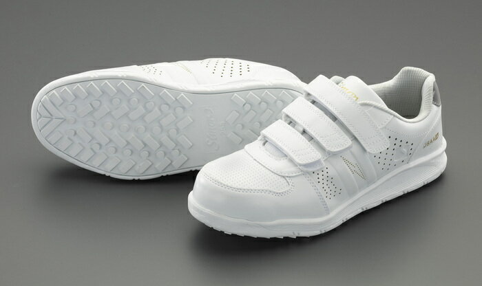 エスコ ESCO 【個人宅不可】 25.5cm プロスニーカー（静電/白） EA998VM-25.5A [2-1118207](4)