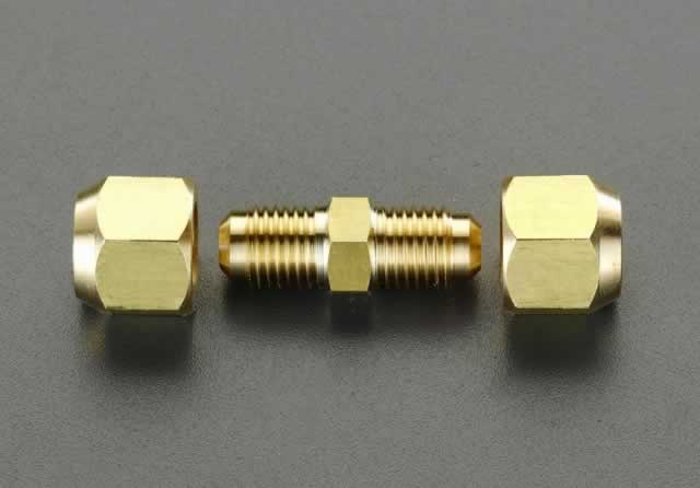 エスコ ESCO 【個人宅不可】1/4”x3/8” フレアーユニオン（2個） EA430AC-23 [2-0340275]