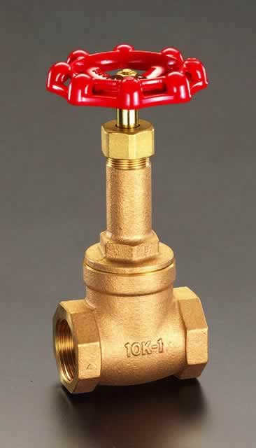 エスコ ESCO 【個人宅不可】Rc1・1/4” ゲートバルブ（JIS） EA470DC-12 [2-0546646]