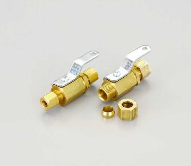 エスコ ESCO 【個人宅不可】1/4” 冷媒用ボールバルブ EA496DC-11 [2-5117417]