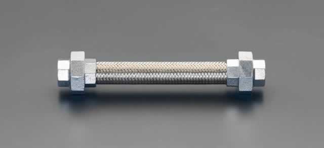 ☆☆ エスコ ESCO Rc 1” x 500mm フレキシブルチューブ（ユニオン式/SUS） EA469EB-10 [2-5170368]