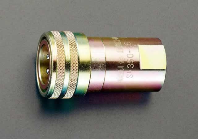 エスコ ESCO 【個人宅不可】Rc 1/2” カプラーソケット（高圧） EA425DX-4 [2-5176803]