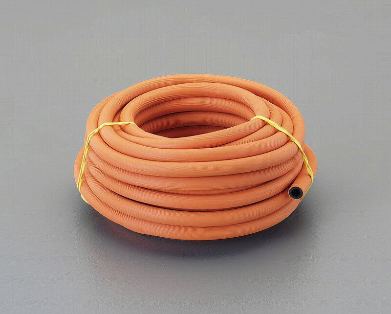 エスコ ESCO 【個人宅不可】6.0mmx 10m ゴム管（LPG用パイロット） EA467BJ-6 [2-5651539]