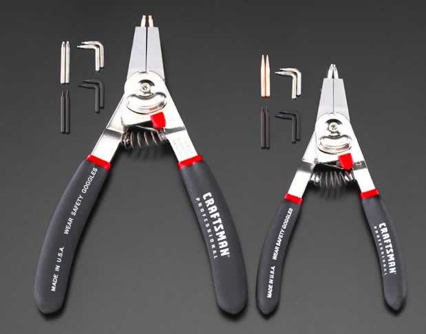 エスコ ESCO 【個人宅不可】 2本組 スナップリングプライヤー（内外兼用） EA590HC [2-0326149]