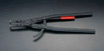 エスコ ESCO 【個人宅不可】 252-400mm穴用スナップリングプライヤー/90゜ EA590AB-6 [2-0543270]