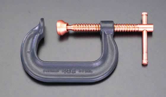 エスコ ESCO 【個人宅不可】 0-206mm/125mm シャコ万力（銅メッキスクリュー） EA526WK-200 [2-0828360]