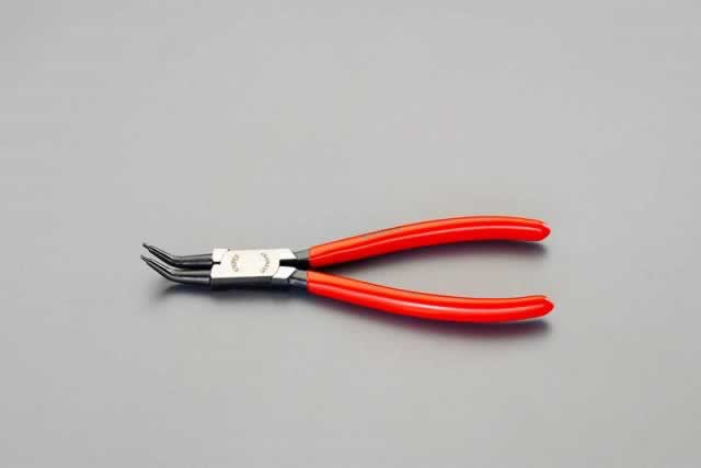 エスコ ESCO 【個人宅不可】 40-100mm 穴用スナップリングプライヤー/45゜ EA590AA-14 [2-5054019]