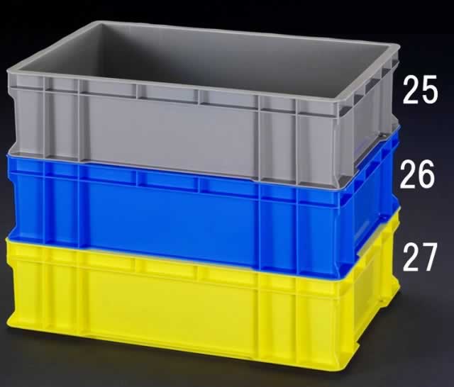 エスコ ESCO 【個人宅不可】 658x448x167mm/39.5L コンテナ（ブルー） EA506AF-26 [2-5056105]