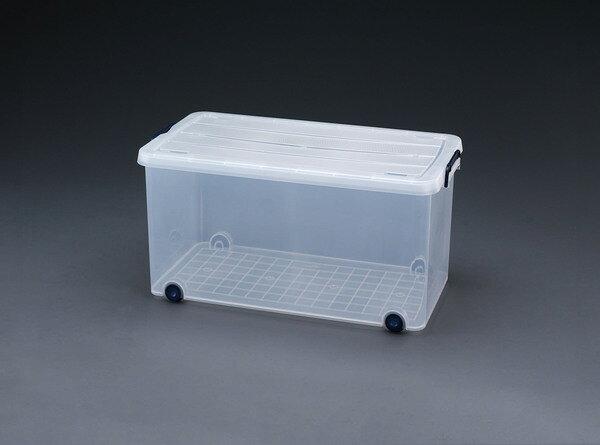 エスコ ESCO 【個人宅不可】 440x740x350mm 収納ケース（バックル付/クリアー） EA506AB-58 [2-5762143]