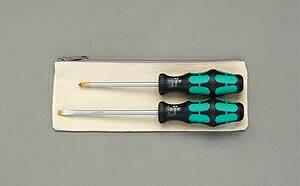 エスコ ESCO 【個人宅不可】 2本組 ［+ -］ドライバー EA560WA-10 [2-5774108]