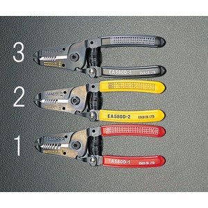 エスコ ESCO 【個人宅不可】 0.4 - 1.3mm ワイヤーストリッパー EA580D-2 [2-0039612]