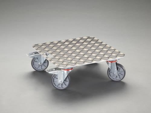 エスコ ESCO 【個人宅不可】 500x500mm/250kg ドーリー（ブレーキ付/アルミ製） EA520AD-14 [2-5254112]