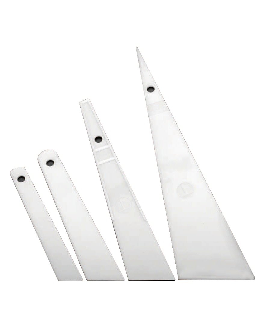 エスコ ESCO 【個人宅不可】 4本組 パテべらセット（プラスチック製） EA579AJ-30 [2-0503656]