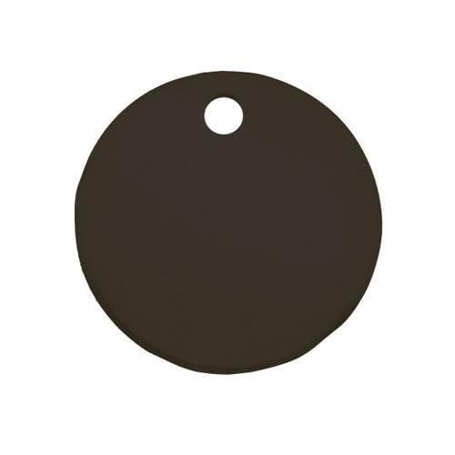 エスコ ESCO 【個人宅不可】 51mm タグブランク（アルマイトアルミ 丸/ブラック/5枚） EA591HG-54A [2-1420195]