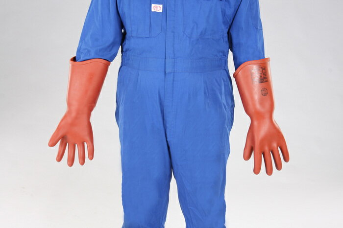 エスコ ESCO 【個人宅不可】 ［LL］ 高圧用絶縁手袋（胴太型/7000V） EA640ZE-5 [2-1182413]