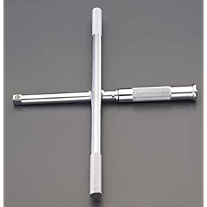 エスコ ESCO 【個人宅不可】 1/2”DRx285x400mm 早回しクロスハンドル EA618RB-13 [2-1356319]