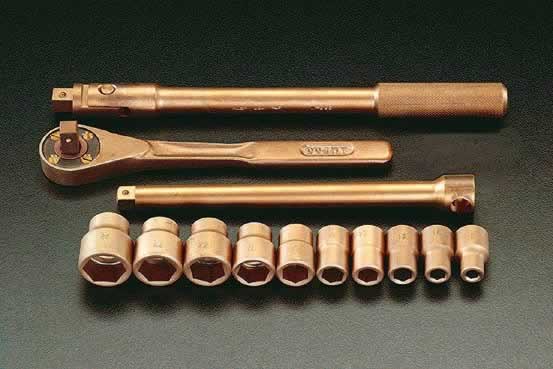 エスコ ESCO 【個人宅不可】 1/2”sq ソケットレンチセット（ノンスパーキング） EA642LM [2-0873681]