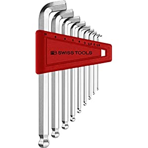 PB SWISSTOOLS ショートヘッド ボール付六角棒レンチセット 2212H-10CN [25-236466]