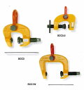 納期目安　（メーカーに在庫がある場合）13:30までにご注文の場合約2〜3日後出荷(土日祝日を除く）※記載の商品画像はイメージ（代表）画像ですので画像だけの情報のみでご購入はお控え頂き、必ず記載内容をご確認下さい。・特に形状の複雑な鋼材（球面版・曲板等）吊りに威力発揮のシンプルな万能型吊クランプ。・容量3ton・クランプ範囲0〜50mm・質量7.8kg当社管理番号--検索キーワード--supertool SUPER TOOLカタログページ数P-105