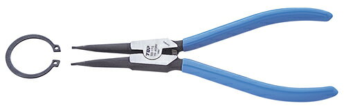 トップ工業 TOP スナップリングプライヤ（軸用直爪） 175MM SS-175 [28-530158](4)