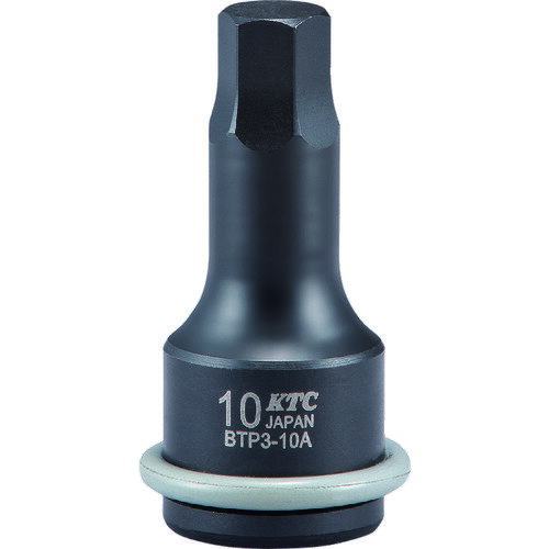京都機械工具 KTC 9.5sq. インパクトレンチ用ヘキサゴンレンチ 対辺寸法6mm 全長45mm BTP3-06AP [34-173863]