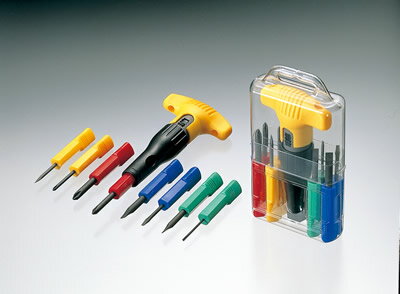 アネックス ANEX ラチェット付8pcドライバーセット #5700 [38-101244](4)