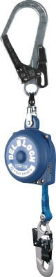 藤井電工 TSUYORON ベルト巻取式墜落防止器具 ベルブロック ショックアブソーバなし ベルト幅18mm×長さ..