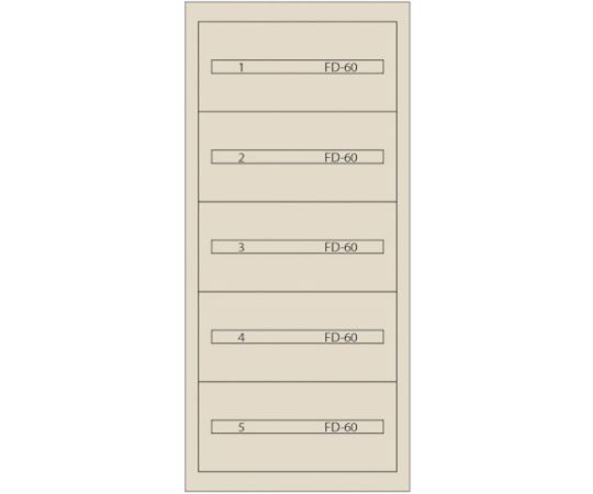 ムラテック KDS 【個人宅不可】 Vidmar ファインキャビネットFC-300A-IV（塗装色：アイボリー） FC-300A-IV [49-00000643]