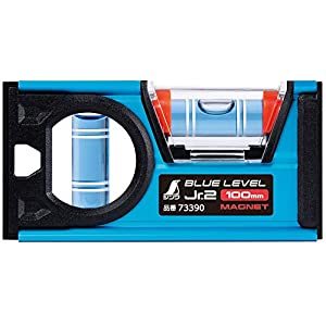 シンワ測定 ブルーレベル　Jr．2　100mm　マグネット付 No.73390 [53-733909]
