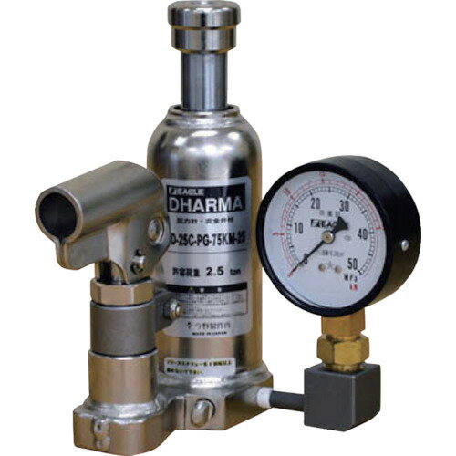 今野製作所 イーグル 【別途送料】 【個人宅不可】 ゲージ付油圧ジャッキ クリーンルームタイプ 能力16..