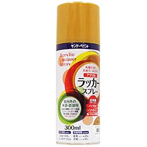 サンデーペイント アクリルラッカースプレー ゴールド 300ml No.20019G [A190102]