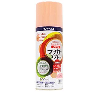 サンデーペイント アクリルラッカースプレー ピンク 300ml No.20019Q [A190102] 1