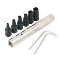 イチネンミツトモ FAMILY TOOL だ円&円パンチセット 6ピース 楕円2.5-3.5-4.5/5.0-7.0-8.0mm 5555 [92-055559...