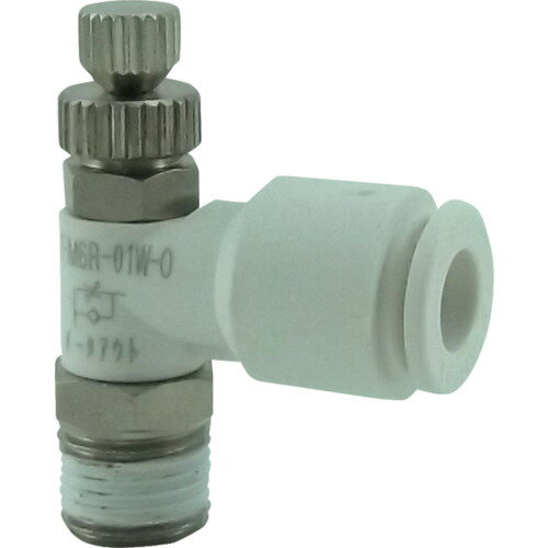 千代田通商 チヨダ ファイブミニスピードコントローラα 白 メーターアウト6mm・R1/8 FM6R-01W-O [1026-037373]