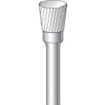 ナカニシ チタンコート超硬カッター 逆テーパー型 シングルカット 6.3×6×軸3 80° 21299 [1062-0004997]