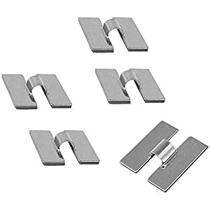 ニッサチェイン 【5個販売】ディスプレイガード H型止め金具 アルミ - S-331 [1070-2033317]