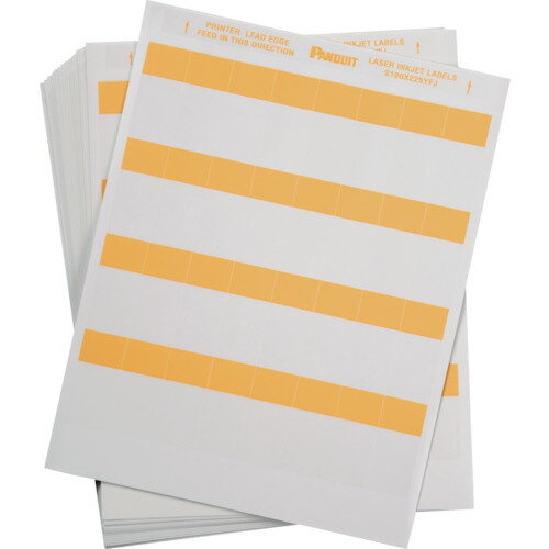 パンドウイット レーザープリンタ用セルフラミネートラベル オレンジ S100X150YFJ [1094-3088393]