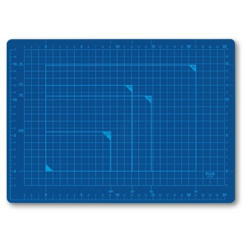 プラス PLUS 48571）カッターマット A4 BL CS-A4 青 CS-A4 BL [1105-4478506]
