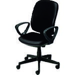 プラス 【別途送料】 【個人宅不可】 PLUS 657723）事務イス プリセア KB-K63NL BK KB-K63NL BK [1105-4659455]