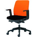 プラス 【別途送料】 【個人宅不可】 PLUS 652152）事務イス カイル KB-HL67SL OR/BK KB-HL67SL OR/BK [1105-4661878]