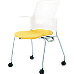 プラス 【別途送料】 【個人宅不可】 PLUS 629442）会議イス チェダーC MB-W53NH YL MB-W53NH YL [1105-4670498]