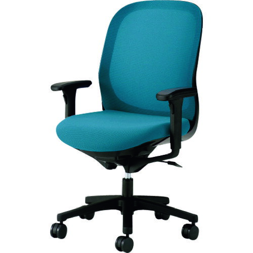 プラス 【別途送料】 【個人宅不可】 PLUS 657446）事務イス Fita KD-FT60ML-SBL KD-FT60ML-SBL [1105-..