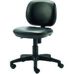 プラス 【別途送料】 【個人宅不可】 PLUS 889260）事務イス KC-JF62NL ブラック レザー張り KC-JF62NL..