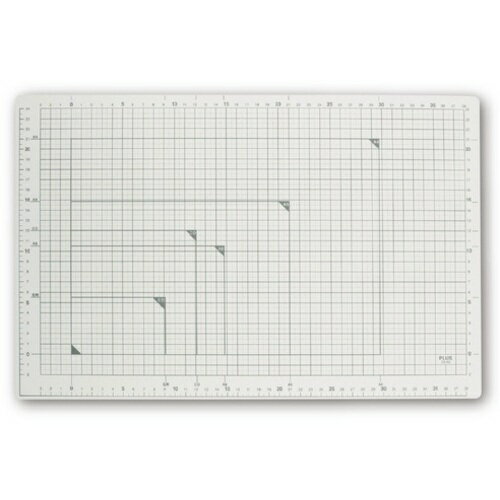 プラス PLUS 48583）カッターマット A3 LGY CS-A3 ライトグレー CS-A3 LGY [1105-4475581]