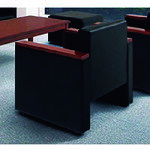 プラス 【別途送料】 【個人宅不可】 PLUS 69140）RS-7 アームチェア RS-71 BK RS-71 BK [1105-00010429]